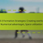 1-3-3-3 Formation Strategies: Creating overloads, Numerical advantages, Space utilization